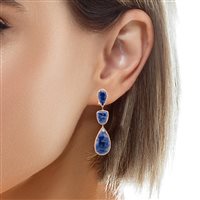 Boucles d'oreilles Cianfrone Gioielli Femme in Argent Lapislazzulo CRISOR003 - CRISOR003